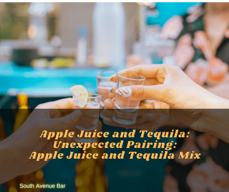 Apple Juice and Tequila: Unexpected Pairing: Apple Juice and Tequila Mix