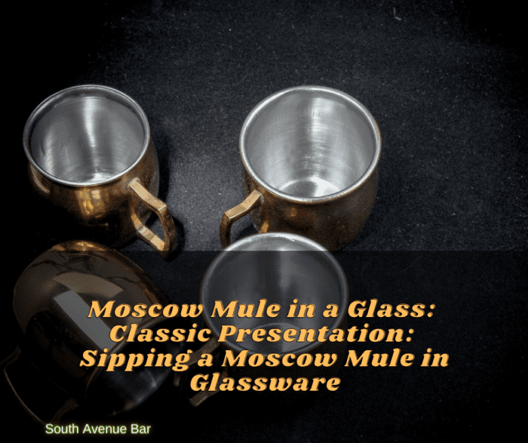 Moscow Mule in a Glass: Classic Presentation: Sipping a Moscow Mule in Glassware