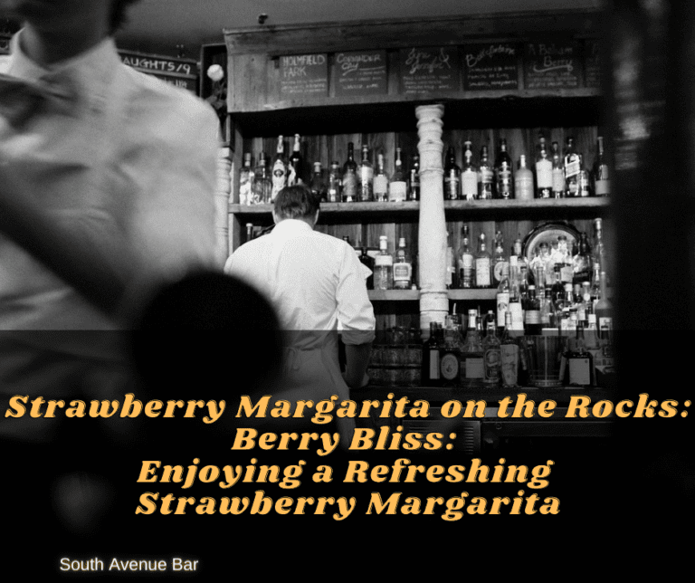 Strawberry Margarita on the Rocks: Berry Bliss: Enjoying a Refreshing Strawberry Margarita