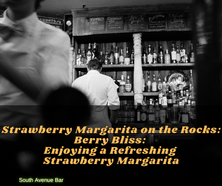 Strawberry Margarita on the Rocks