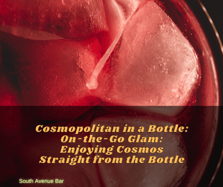 Cosmopolitan in a Bottle: On-the-Go Glam: Enjoying Cosmos Straight from the Bottle