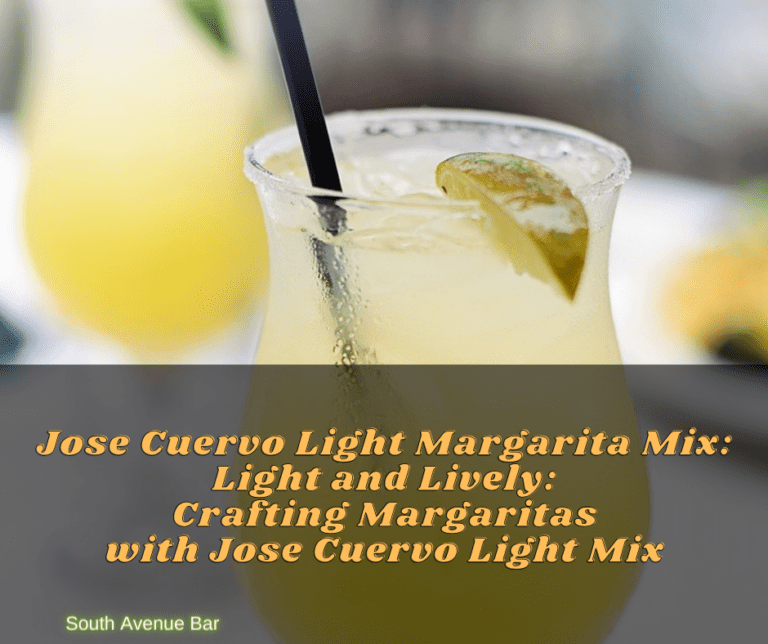 Jose Cuervo Light Margarita Mix: Light and Lively: Crafting Margaritas with Jose Cuervo Light Mix