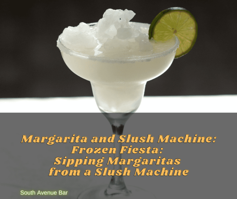 Margarita and Slush Machine: Frozen Fiesta: Sipping Margaritas from a Slush Machine