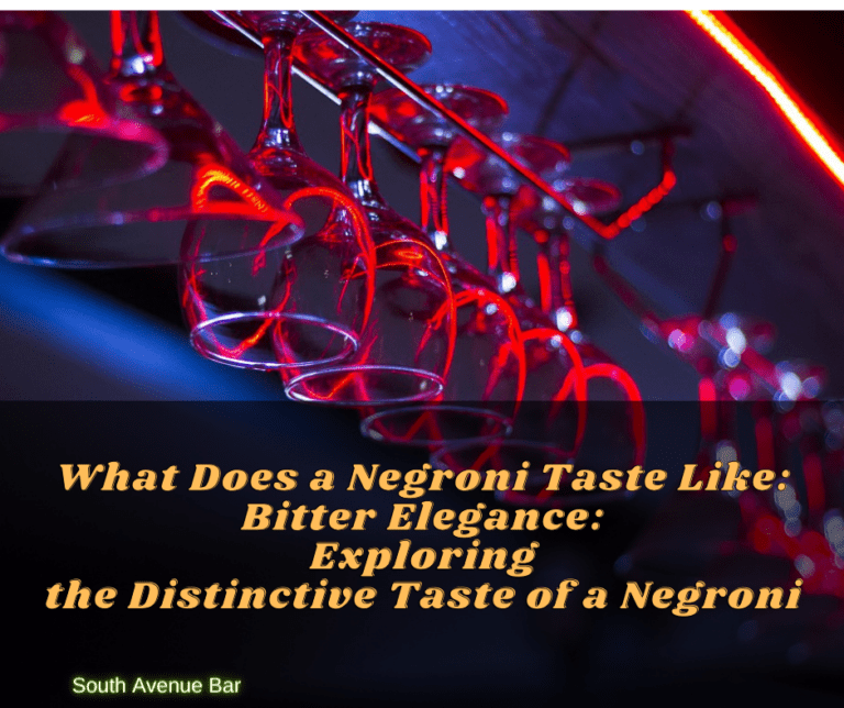 What Does a Negroni Taste Like: Bitter Elegance: Exploring the Distinctive Taste of a Negroni