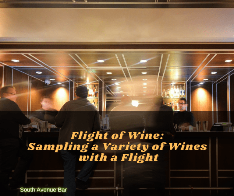 Flight of Wine: Sampling a Variety of Wines with a Flight