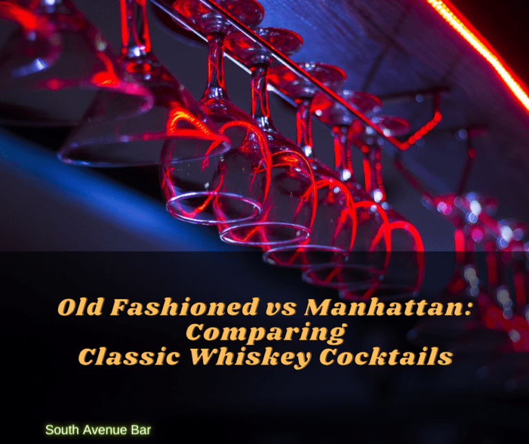 Old Fashioned vs Manhattan: Comparing Classic Whiskey Cocktails